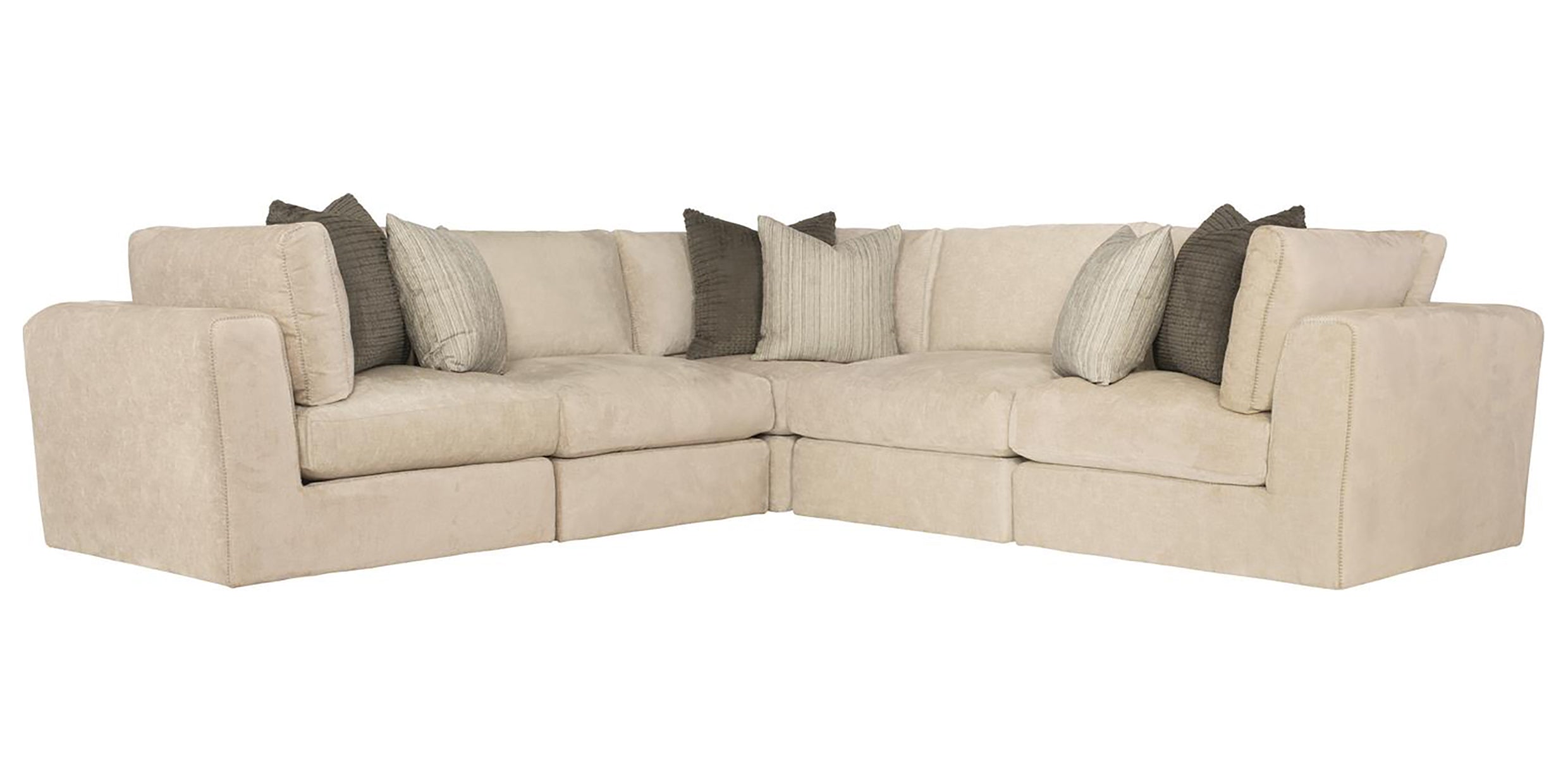1021-002 Fabric with T0850 Decorative Thread | Bernhardt Oasis Fabric Sectional | Valley Ridge Furniture