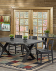 Table as Shown | Cardinal Woodcraft Klint Dining Table | Valley Ridge Furniture