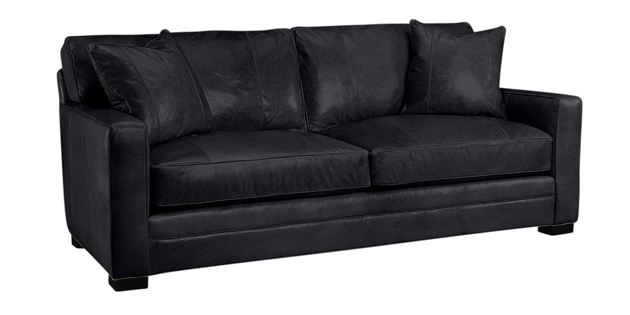 Harness Leather Black | Lee Industries 5285 Leather Sofa | Valley Ridge Furniture