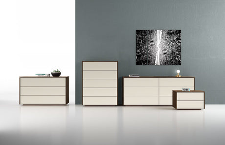 Smoked Walnut with Sand Glass | Mobican Mya High Chest | Valley Ridge Furniture