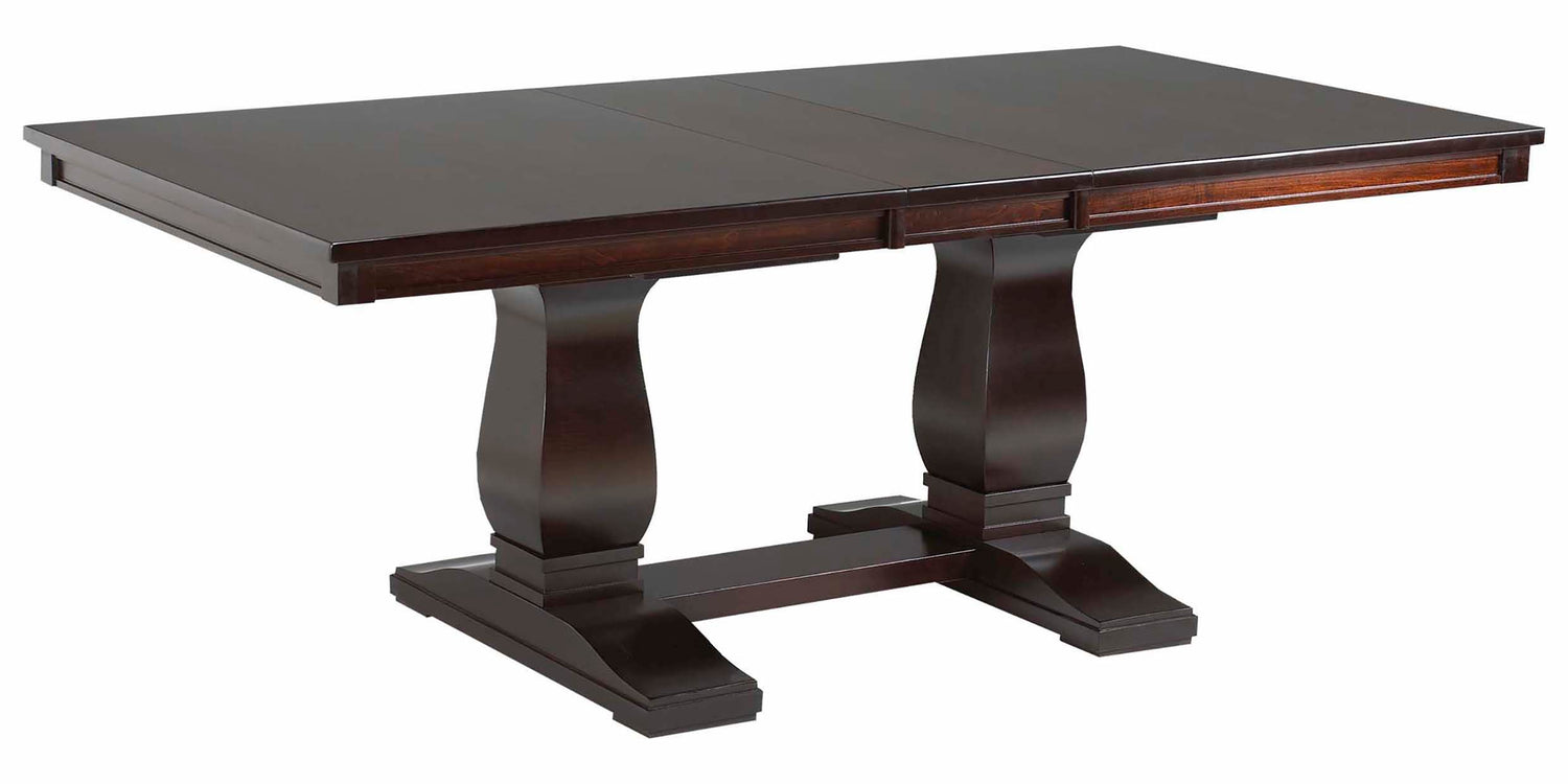 Table as Shown | Cardinal Woodcraft Madrid Dining Table | Valley Ridge Furniture
