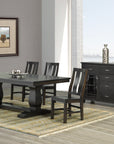 Table as Shown | Cardinal Woodcraft Madrid Dining Table | Valley Ridge Furniture