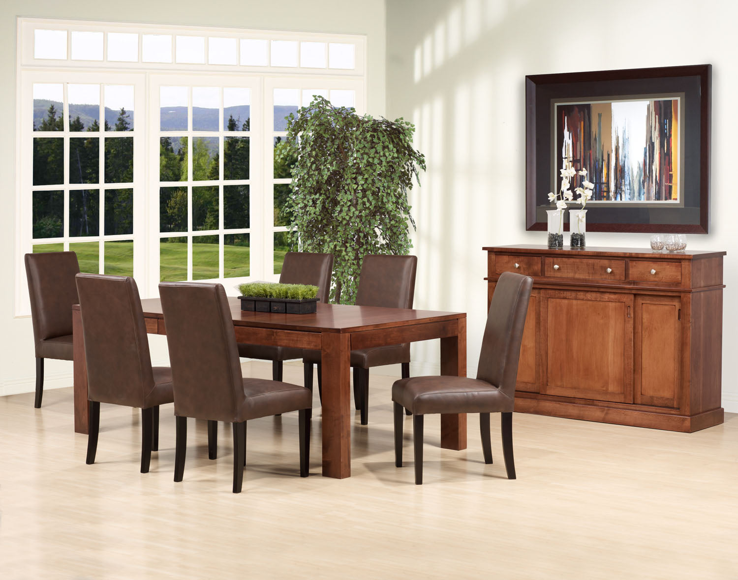 Chair as Shown | Cardinal Woodcraft Parsons Canadian Dining Chair | Valley Ridge Furniture