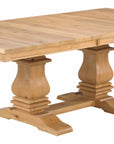 Table as Shown | Cardinal Woodcraft Mediterranean Dining Table | Valley Ridge Furniture
