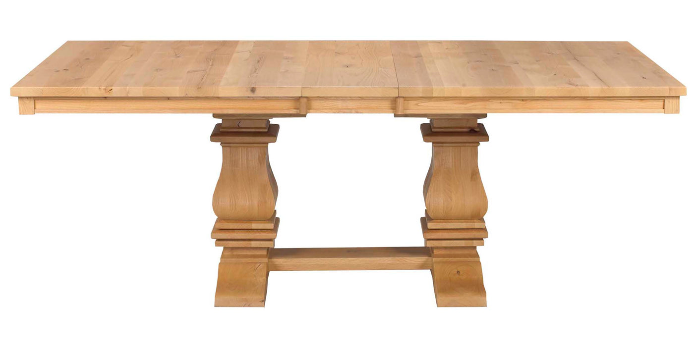 Table as Shown | Cardinal Woodcraft Mediterranean Dining Table | Valley Ridge Furniture