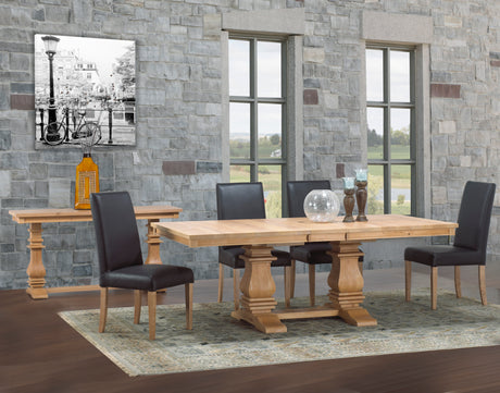 Table as Shown | Cardinal Woodcraft Mediterranean Dining Table | Valley Ridge Furniture