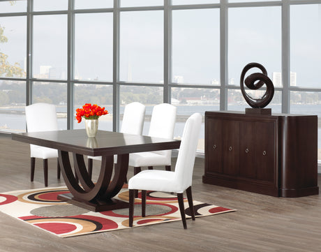 Table as Shown | Cardinal Woodcraft Metro Dining Table | Valley Ridge Furniture