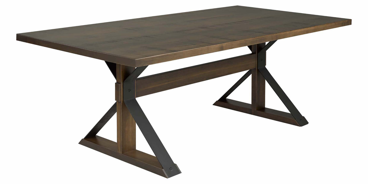 Table as Shown | Cardinal Woodcraft Moorhouse Dining Table | Valley Ridge Furniture