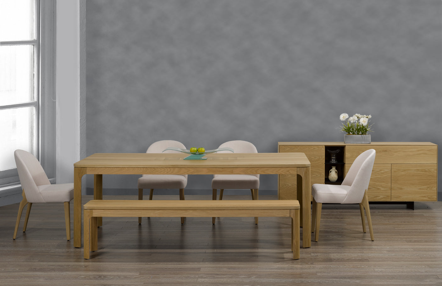 Table as Shown | Cardinal Woodcraft Naasko Dining Table | Valley Ridge Furniture