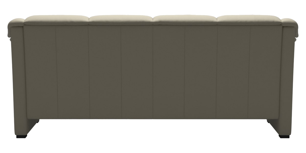 Paloma Leather Light Grey and Brown Base | Stressless Oslo Sofa | Valley Ridge Furniture
