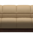 Paloma Leather Sand and Brown Base | Stressless Oslo Sofa | Valley Ridge Furniture