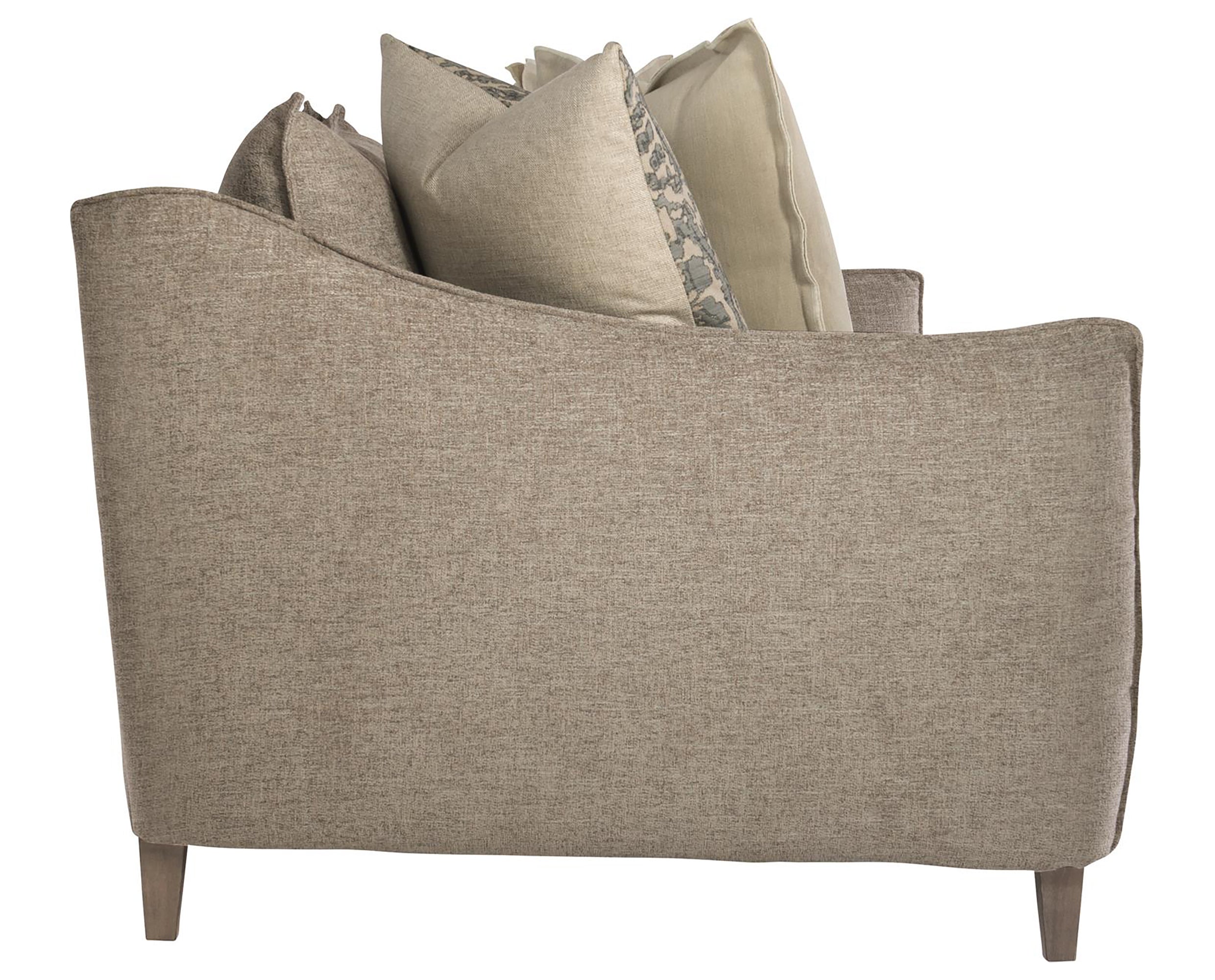 1697-012 Fabric with 789 Portobello Finish Wood | Bernhardt Joli Fabric Sofa | Valley Ridge Furniture
