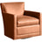 Lukas Leather Pecan | Camden Carlton Swivel Glider | Valley Ridge Furniture