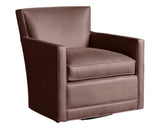 Lukas Leather Tobacco | Camden Carlton Swivel Glider | Valley Ridge Furniture