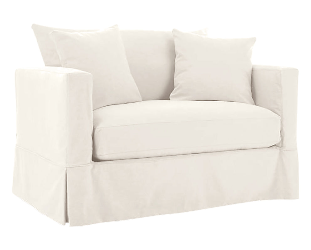 White Fabric | Camden Breeze Chair &amp; 1/2 | Valley Ridge Furniture