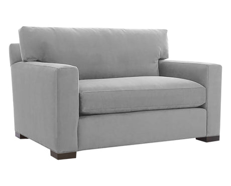 Vertual Fabric Ash with Fossil Hardwood | Camden Axel Chair & 1/2 | Valley Ridge Furniture