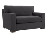 Vertual Fabric Charcoal with Fossil Hardwood | Camden Axel Chair & 1/2 | Valley Ridge Furniture