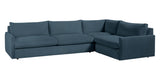 Plush Fabric Azure | Camden Sarah L Sectional | Valley Ridge Furniture