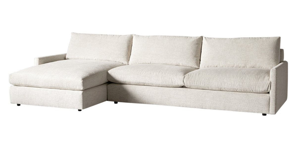 Plush Fabric Linen | Camden Sarah Sectional w/Chaise | Valley Ridge Furniture