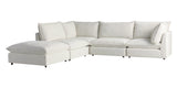 Burbank Fabric Cream | Camden Cameron 5-Piece Sectional | Valley Ridge Furniture