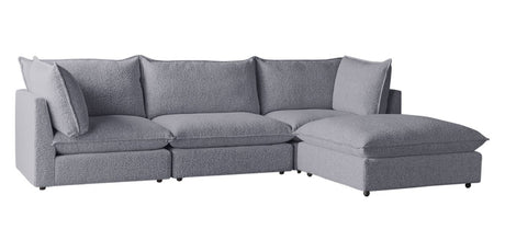 Burbank Fabric Stone | Camden Cameron 4-Piece Sectional | Valley Ridge Furniture