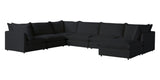 Burbank Fabric Charcoal | Camden Cameron 7-Piece Sectional | Valley Ridge Furniture