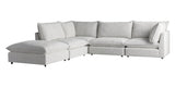 Burbank Fabric Pepper | Camden Cameron 5-Piece Sectional | Valley Ridge Furniture