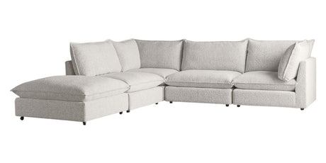 Burbank Fabric Sand | Camden Cameron 5-Piece Sectional | Valley Ridge Furniture