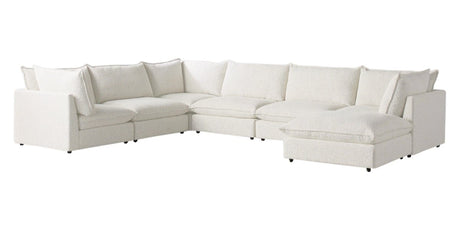 Burbank Fabric Cream | Camden Cameron 7-Piece Sectional | Valley Ridge Furniture