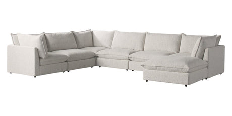 Burbank Fabric Sand | Camden Cameron 7-Piece Sectional | Valley Ridge Furniture