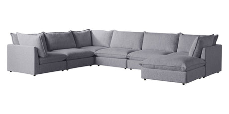 Burbank Fabric Stone | Camden Cameron 7-Piece Sectional | Valley Ridge Furniture