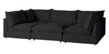 Burbank Fabric Charcoal | Camden Cameron 6-Piece Pit Sectional | Valley Ridge Furniture