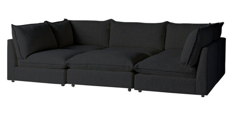 Burbank Fabric Charcoal | Camden Cameron 6-Piece Pit Sectional | Valley Ridge Furniture