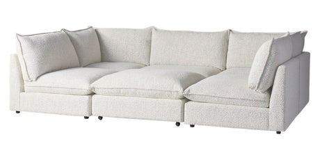 Burbank Fabric Natural | Camden Cameron 6-Piece Pit Sectional | Valley Ridge Furniture