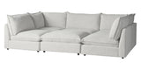 Burbank Fabric Pepper | Camden Cameron 6-Piece Pit Sectional | Valley Ridge Furniture
