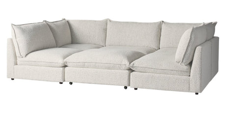 Burbank Fabric Sand | Camden Cameron 6-Piece Pit Sectional | Valley Ridge Furniture