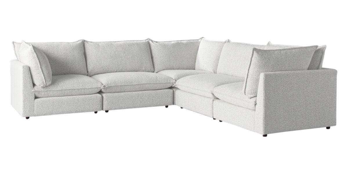 Burbank Fabric Pepper | Camden Cameron 5-Piece Corner Sofa | Valley Ridge Furniture