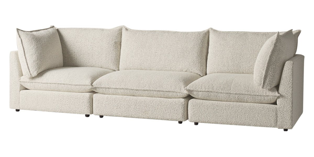 Burbank Fabric Sand | Camden Cameron 3-Piece Sectional | Valley Ridge Furniture