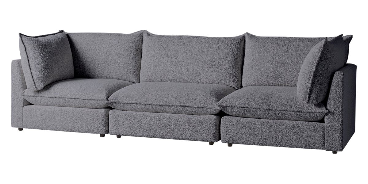 Burbank Fabric Stone | Camden Cameron 3-Piece Sectional | Valley Ridge Furniture
