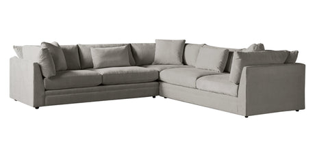 Dayo Fabric Gray | Camden Big Easy 3-Piece Sectional | Valley Ridge Furniture