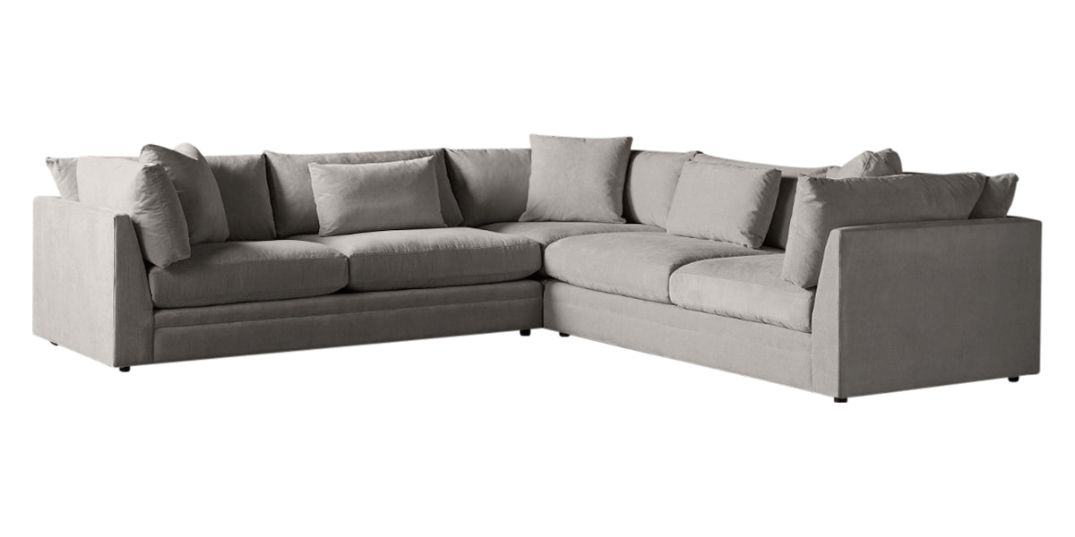 Vertual Fabric Almond | Camden Axel 3-Piece Sectional | Valley Ridge Furniture