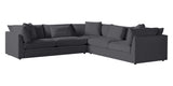Vertual Fabric Charcoal | Camden Axel 3-Piece Sectional | Valley Ridge Furniture