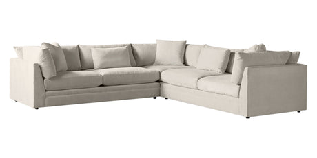 Vertual Fabric Linen | Camden Axel 3-Piece Sectional | Valley Ridge Furniture