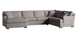 Vertual Fabric Almond | Camden 3-Piece Large Chaise Sectional | Valley Ridge Furniture