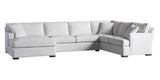 Vertual Fabric Snow | Camden 3-Piece Large Chaise Sectional | Valley Ridge Furniture