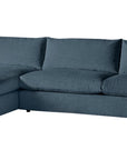 Plush Fabric Azure | Camden Sarah Sectional w/Chaise | Valley Ridge Furniture