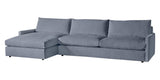 Plush Fabric Indigo | Camden Sarah Sectional w/Chaise | Valley Ridge Furniture