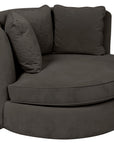 View Fabric Pewter | Camden Cuddle Chair | Valley Ridge Furniture
