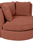 View Fabric Rosewood | Camden Cuddle Chair | Valley Ridge Furniture