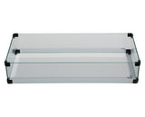 Rectangular Fire Pit Glass Windshield | Ratana Fire Pits Collection | Valley Ridge Furniture